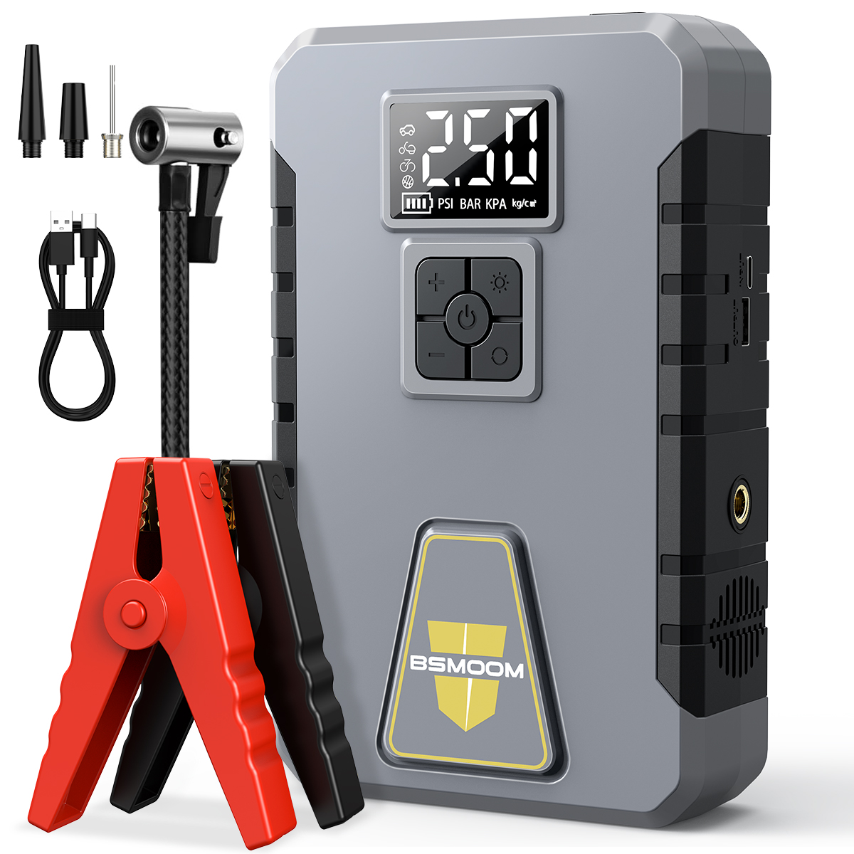 Portable Jump Starter 4000A - Насос для накачивания шин с давлением