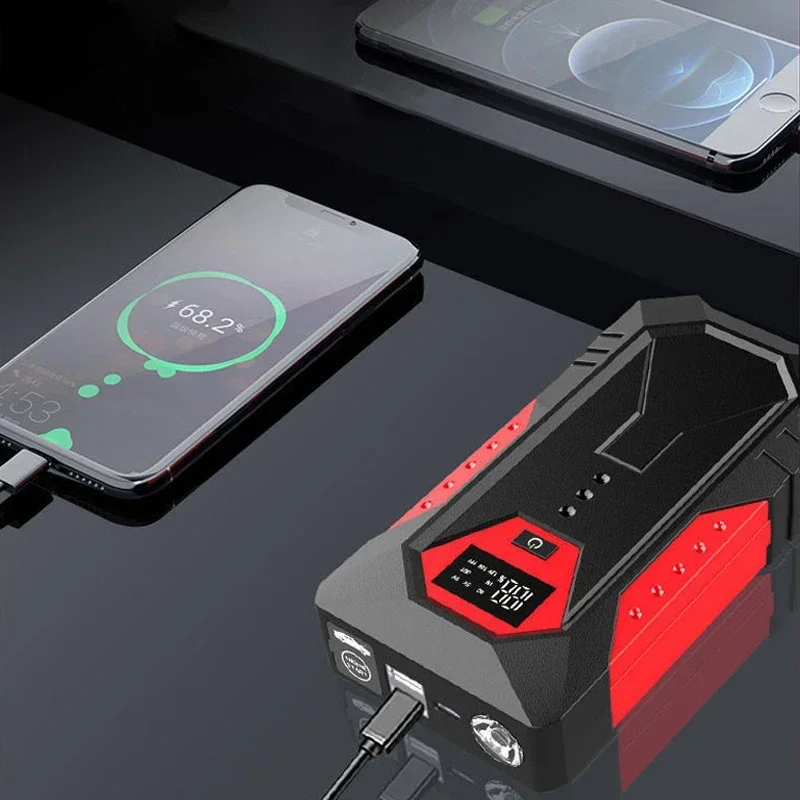 Jump Starter 12V Diesel - Профессиональный автомобильный стартер емкостью 18000 мАч