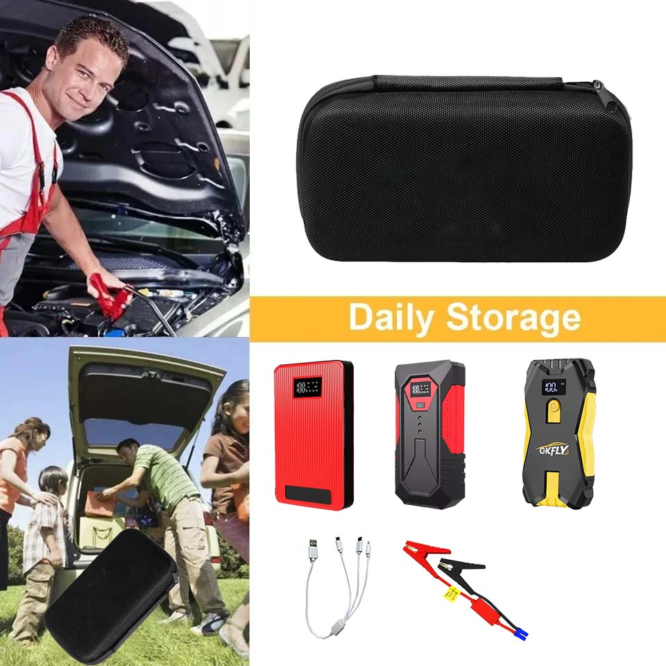 Jump Starter Cable 2000A - Ударопрочный кейс GKFLY из EVA для