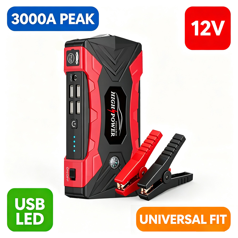 Lithium Jump Starter 3000A Peak - Пусковое устройство для автомобиля 3000A пиковая