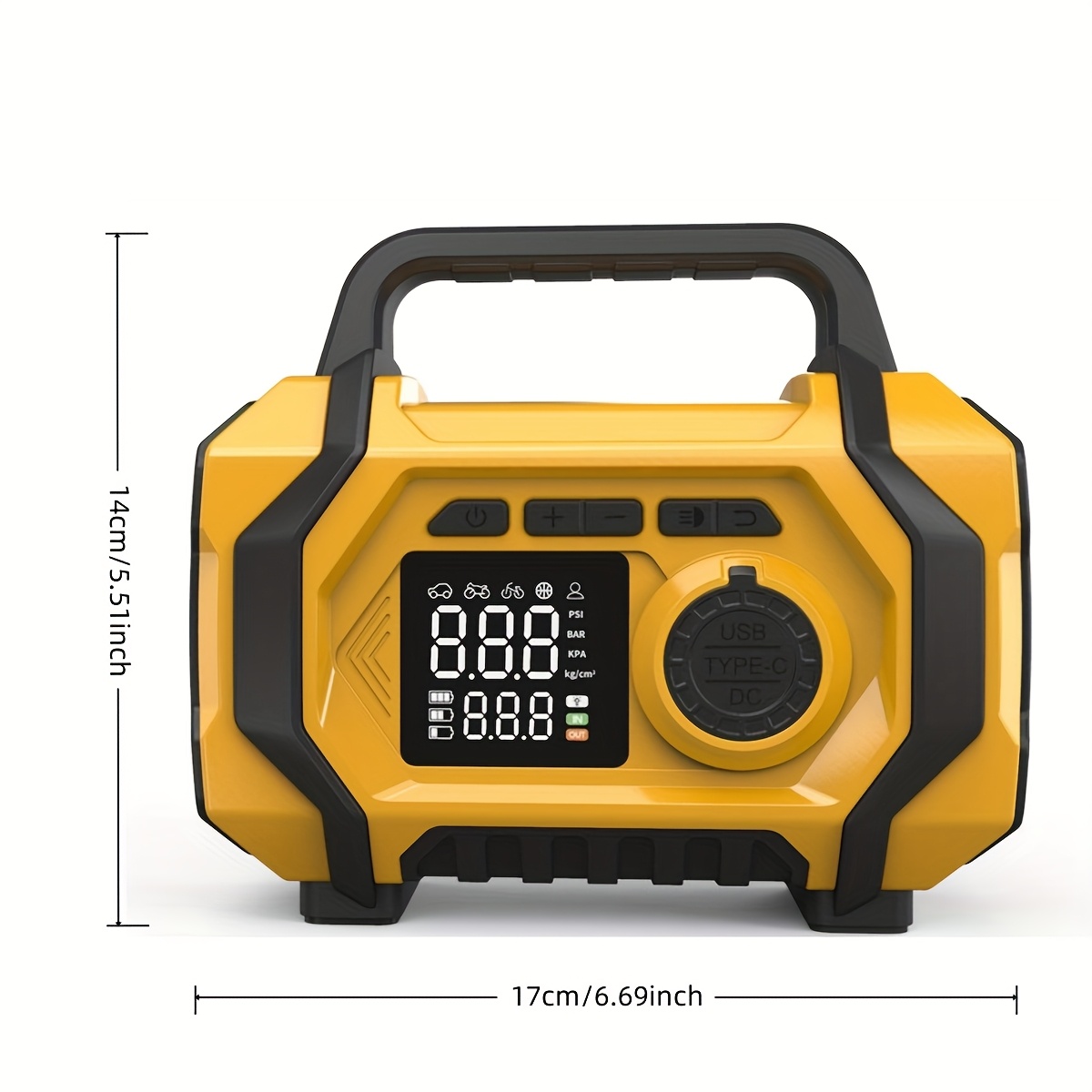 Jump Starter With Air Compressor - Портативное пусковое устройство 8000A с воздушным