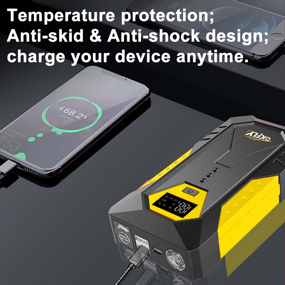 GKFLY Jump Starter Power Bank  – обзор и цена Portable Jump Starter 4000A