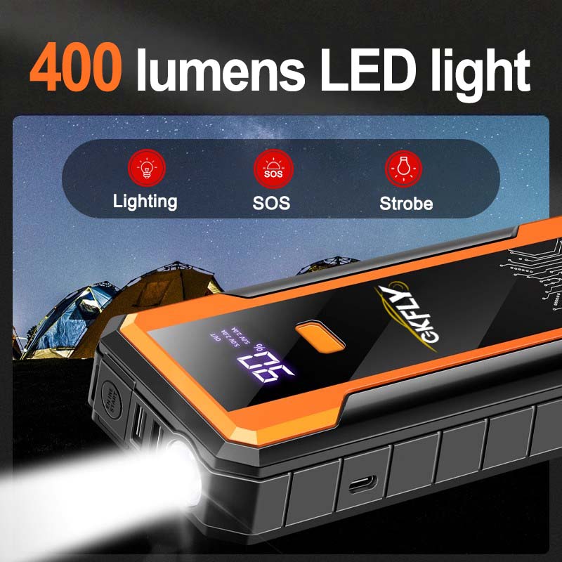 GKFLY 4000A автомобильный акку – обзор и цена Portable Jump Starter 4000A