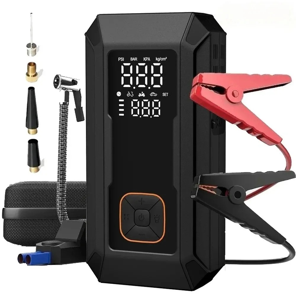 Портативное пусковое устройств – обзор и цена Jump Starter With Air Compressor