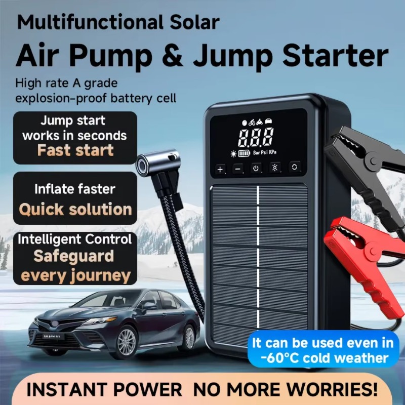 Портативный пуско-зарядный уст – обзор и цена Solar Jump Starter Power Bank