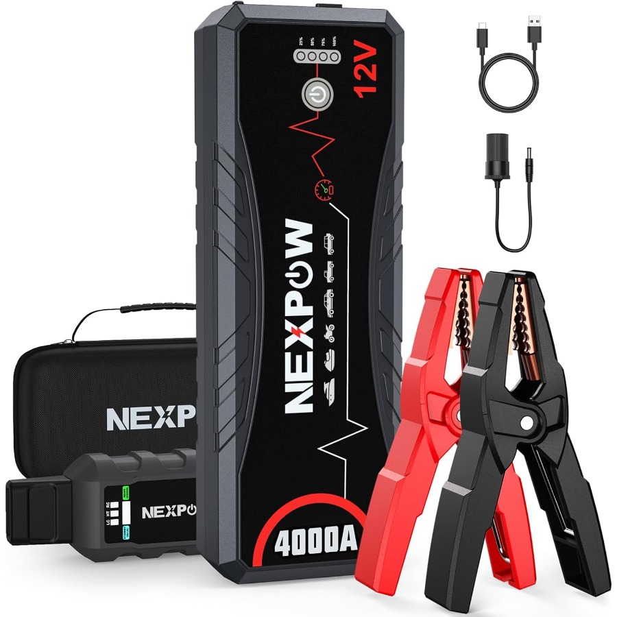 Автомобильный стартер 4000А По – обзор и цена Portable Jump Starter 4000A