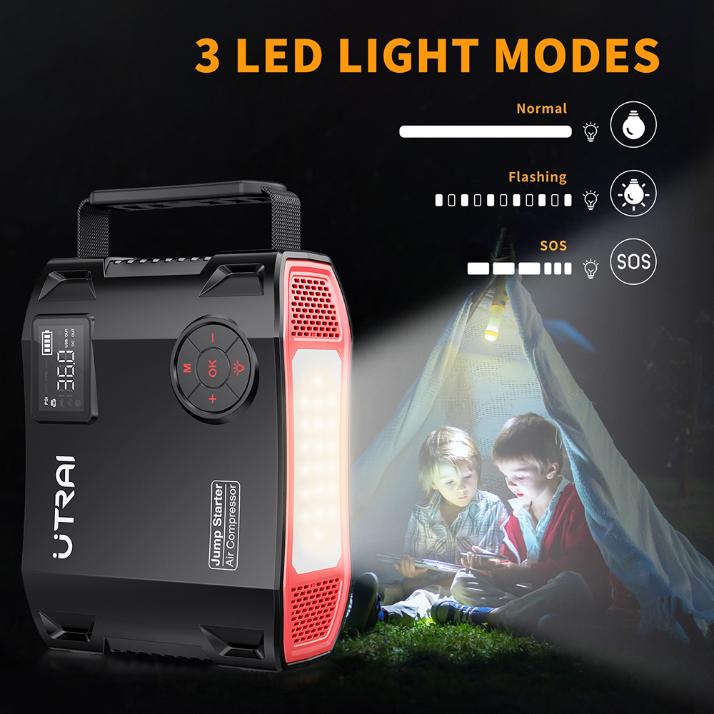 UTRAI 4 в 1 Блок питания пуско – обзор и цена Jump Starter Cable 2000A
