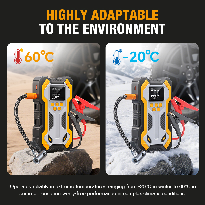 Портативное пусковое устройств – обзор и цена Jump Starter With Air Compressor