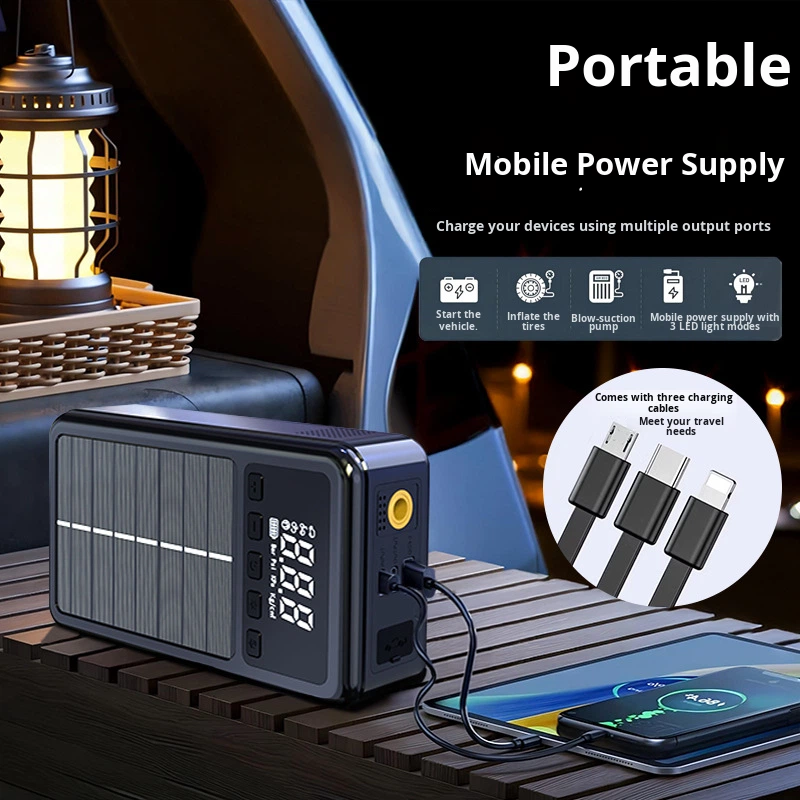Портативная солнечная зарядная – обзор и цена Solar Jump Starter Power Bank