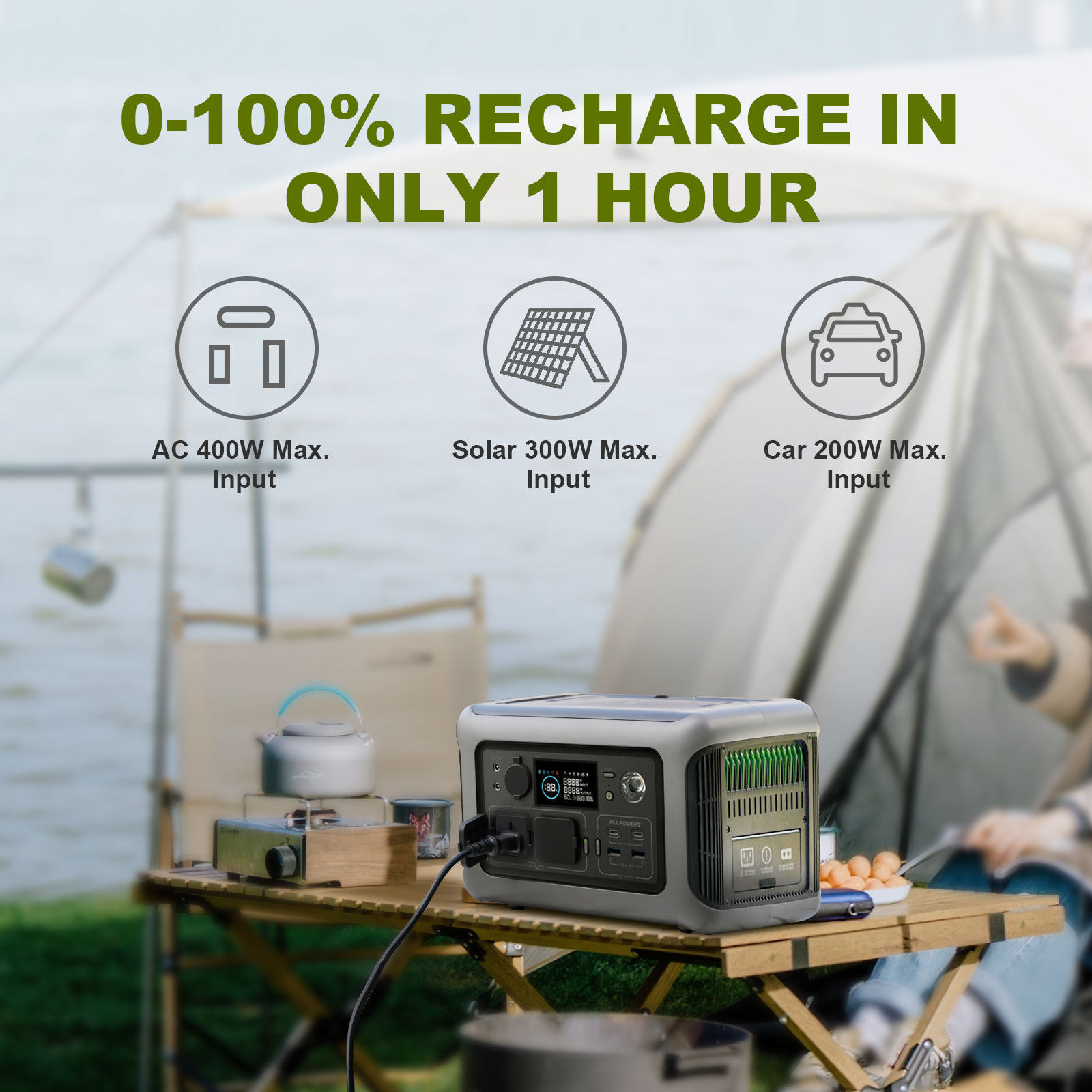 Портативная электростанция ALL – обзор и цена Solar Jump Starter Power Bank
