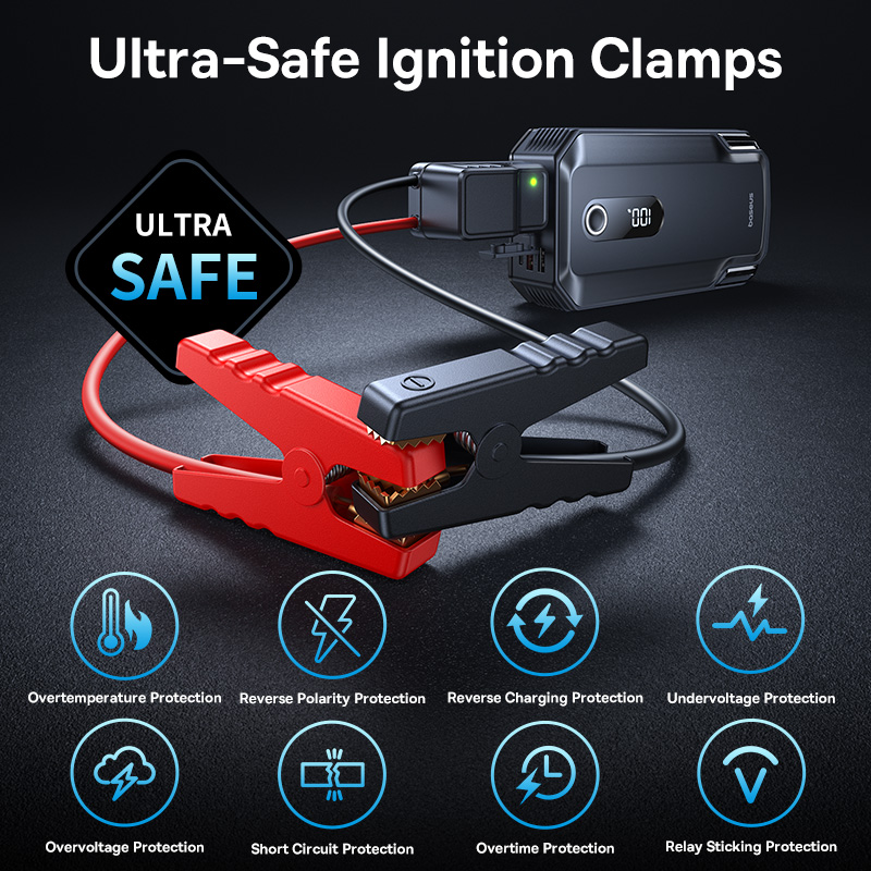 Пусковое устройство Baseus 200 – обзор и цена Jump Starter Power Bank 20000Mah