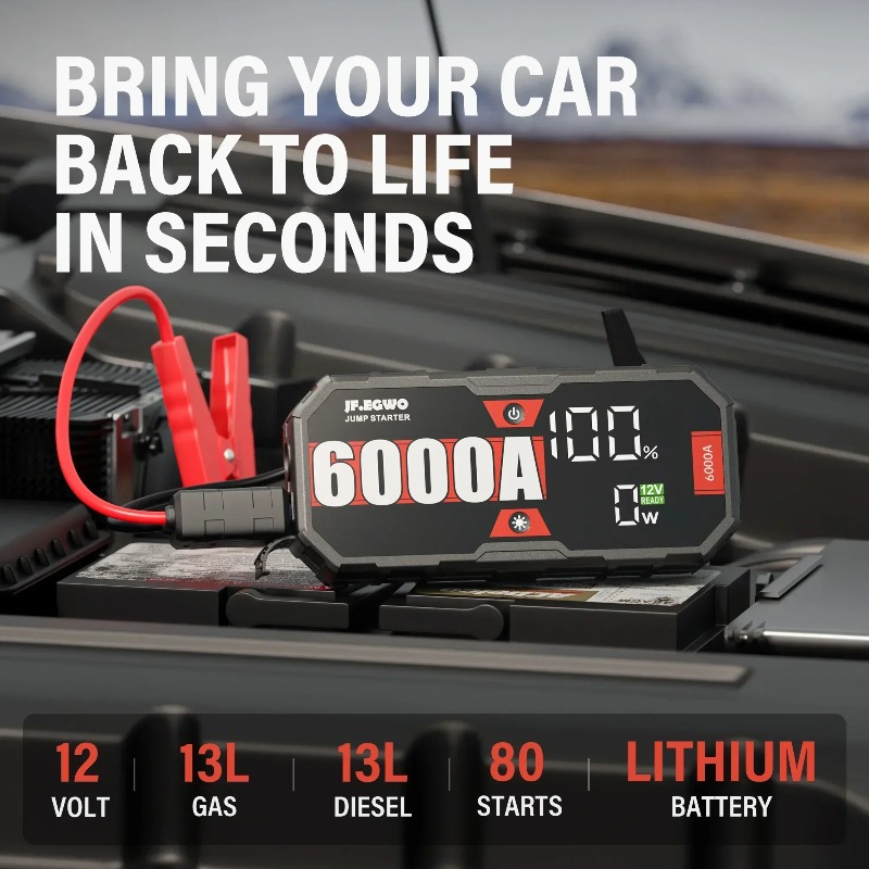 Портативное пусковое устройств – обзор и цена Portable Jump Starter 4000A