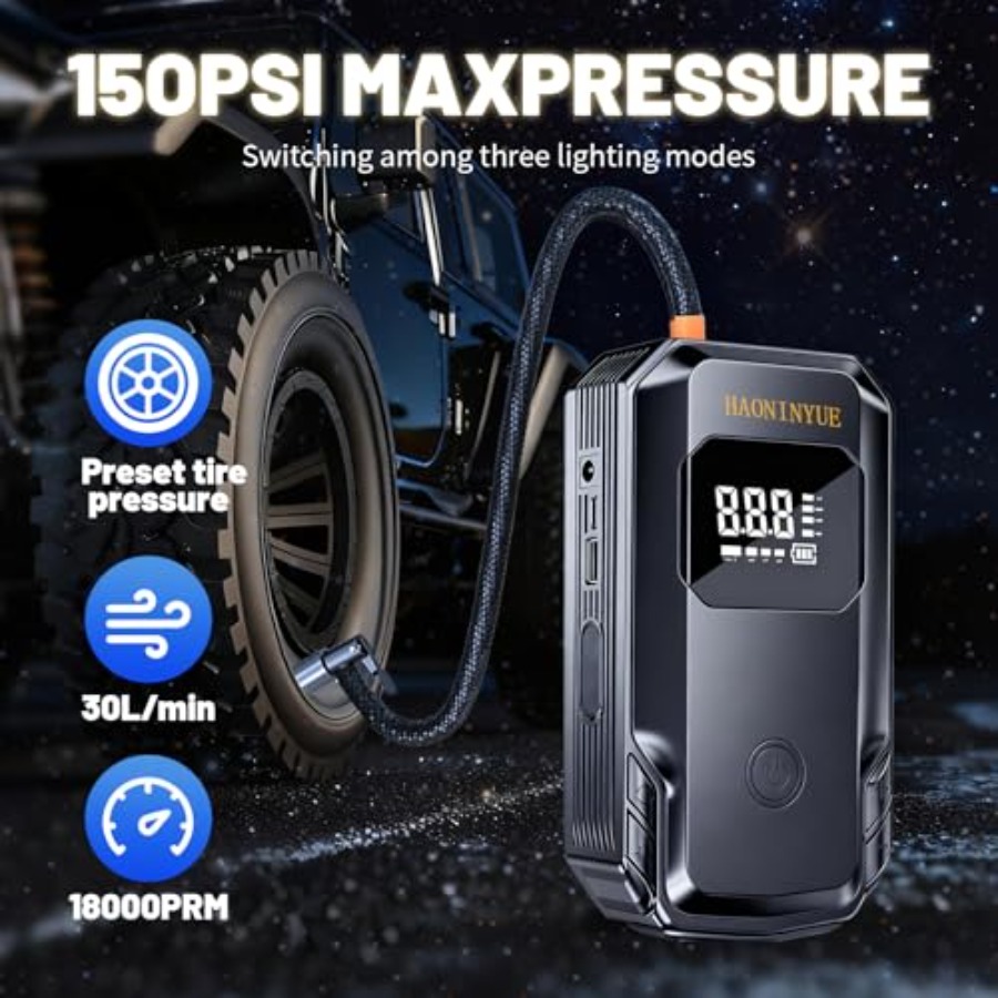 Портативный стартер 3000A 150P – обзор и цена Jump Starter 12V Diesel