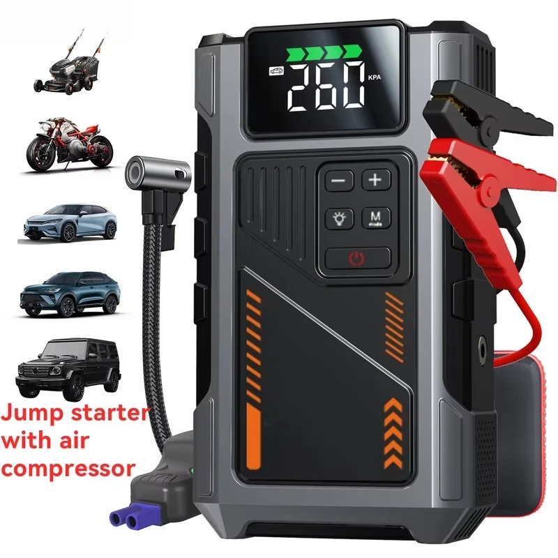 Портативное устройство для зап – обзор и цена Jump Starter With Air Compressor