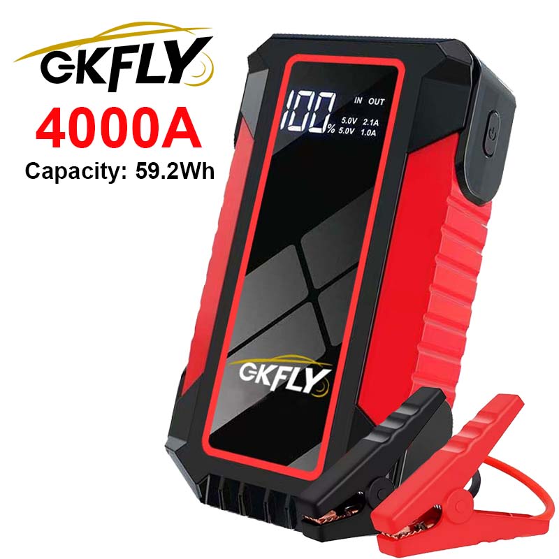 GKFLY 4000A Портативное пусков – обзор и цена Portable Jump Starter 4000A