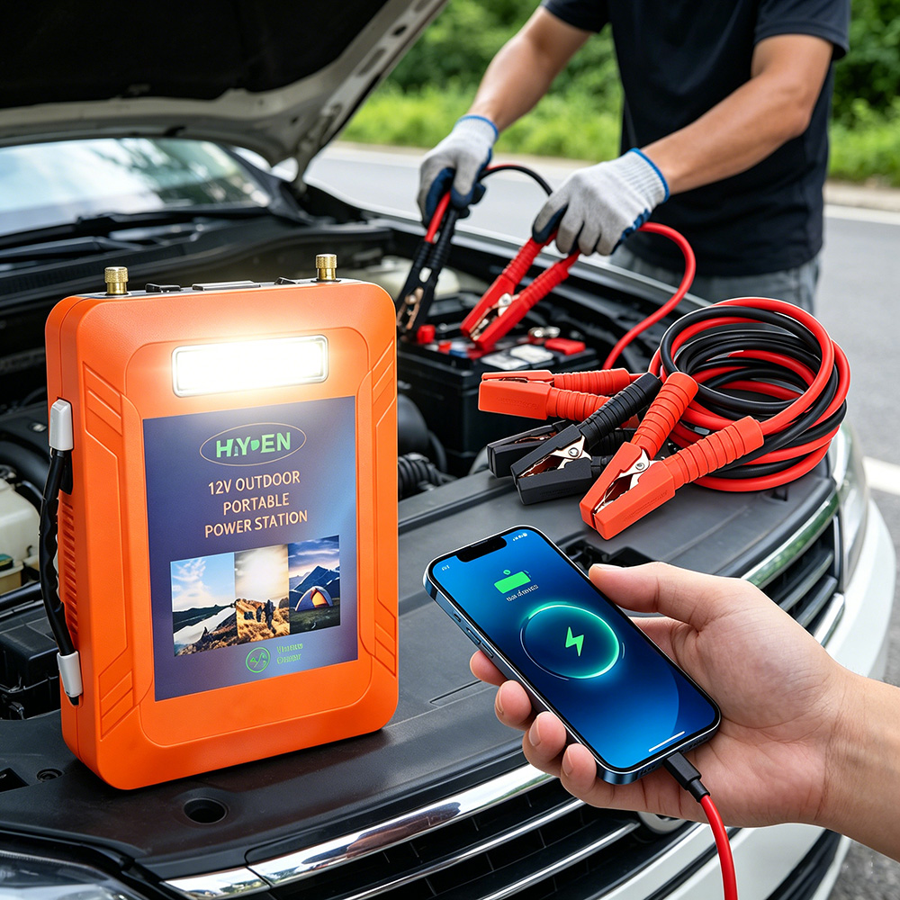 Автомобильное пусковое устройс – обзор и цена Solar Jump Starter Power Bank
