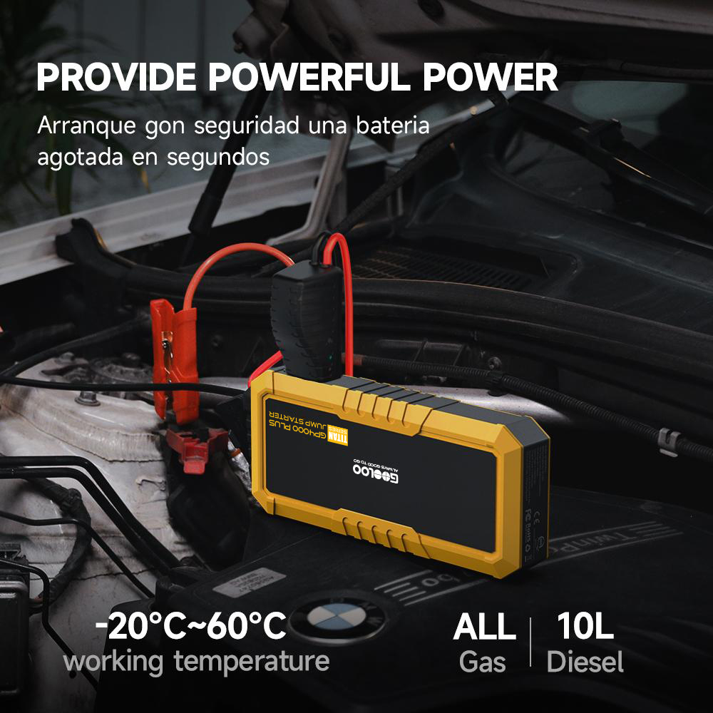 GOOLOO GP4000 Plus – портативн – обзор и цена Portable Jump Starter 4000A