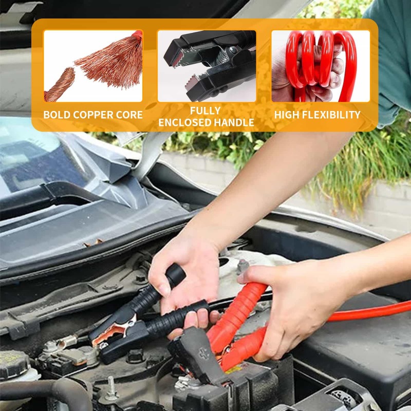 Кабель-усилитель для экстренно – обзор и цена Jump Starter Cable 2000A