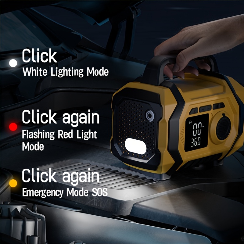 Портативное пусковое устройств – обзор и цена Jump Starter With Air Compressor