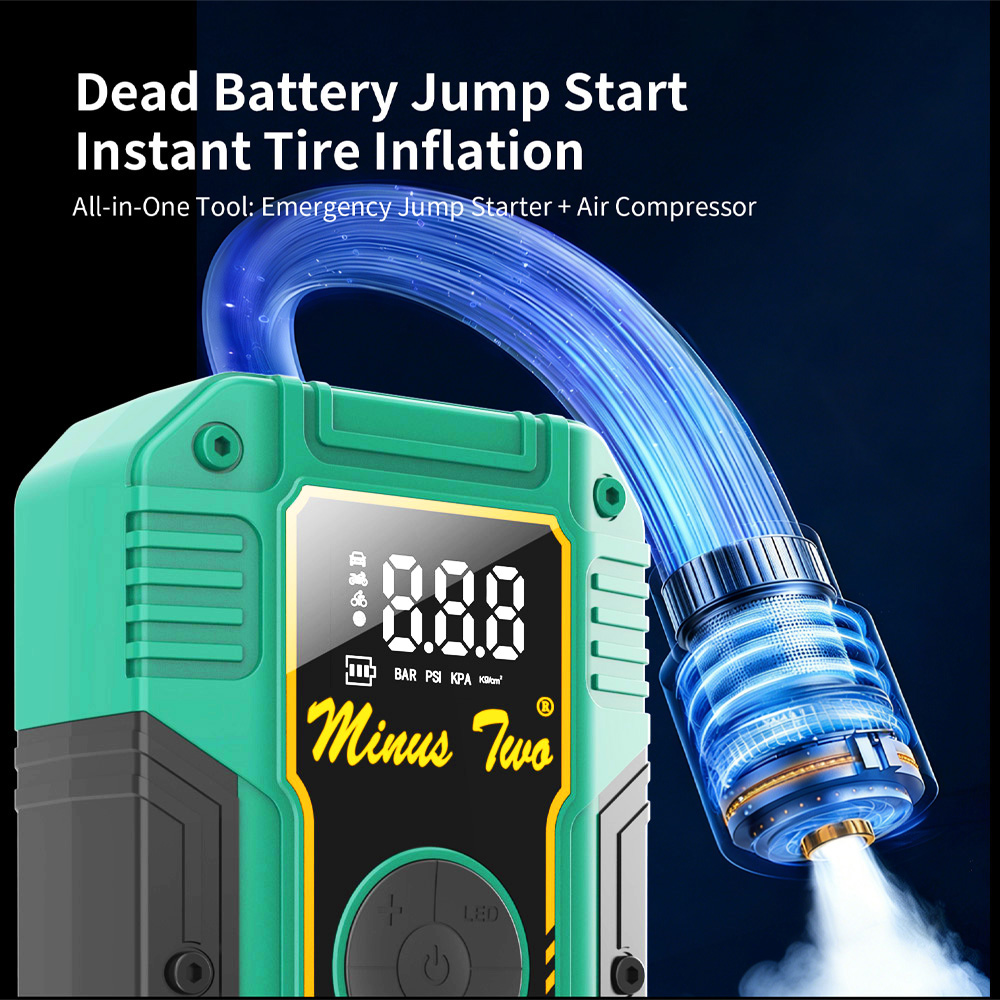 12-вольтовый автомобильный пус – обзор и цена Jump Starter With Air Compressor